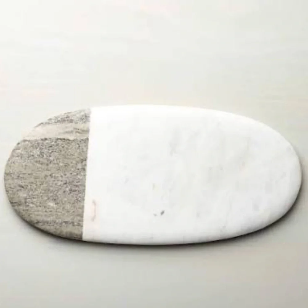 CRATE&BARREL NWT two toned marble board -large